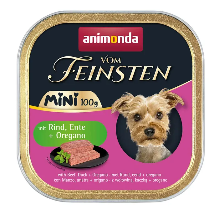 Hauptbild des Produkts ANIMONDA paštika Vom Feinsten MINI - hovězí, kachna, oregáno pro psy 100 g