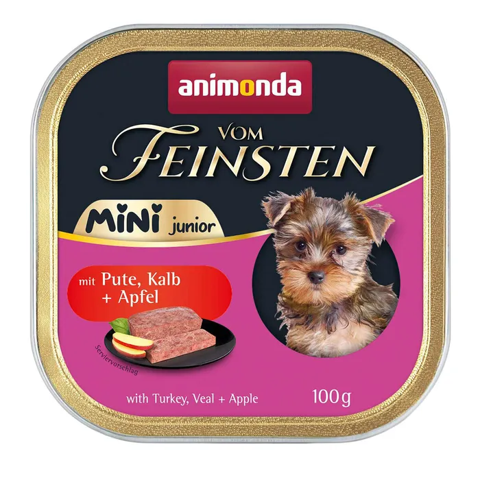 Hauptbild des Produkts ANIMONDA paštika Vom Feinsten MINI Junior - krůta, telecí, jablko pro psy 100 g