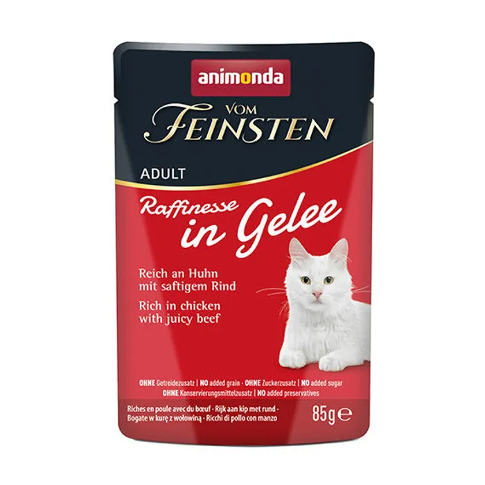 Hauptbild des Produkts ANIMONDA VF Raffinesse in Jelly - kuře a hovězí, 85 g