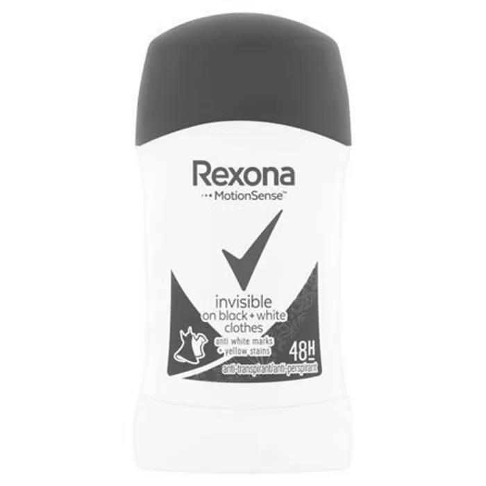 Hauptbild des Produkts Antiperspirant "Invisible Black & White", tuhý, 40 ml, dámský, REXONA