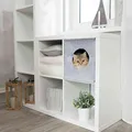 ANTON Filzbox/Höhle für eine Katze, passend für ein IKEA-Regal 33 cm grau