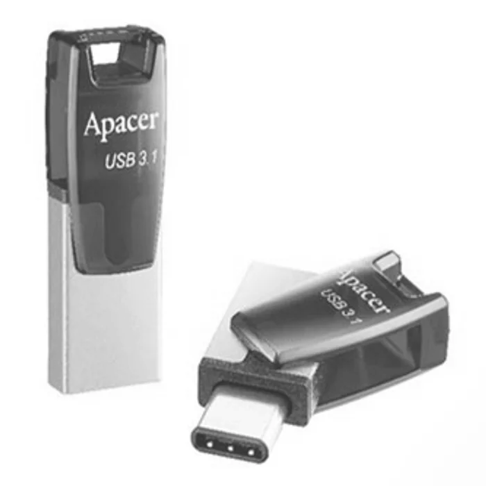Hauptbild des Produkts Apacer USB flash disk OTG, USB 3.0 (3.2 Gen 1), 16GB, AH180, červený, AP16GAH180R-1, USB
