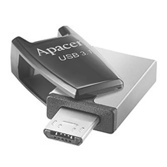 Hauptbild des Produkts Apacer USB flash disk OTG, USB 3.0 (3.2 Gen 1), 32GB, AH179, modrý, AP32GAH179U-1, USB A