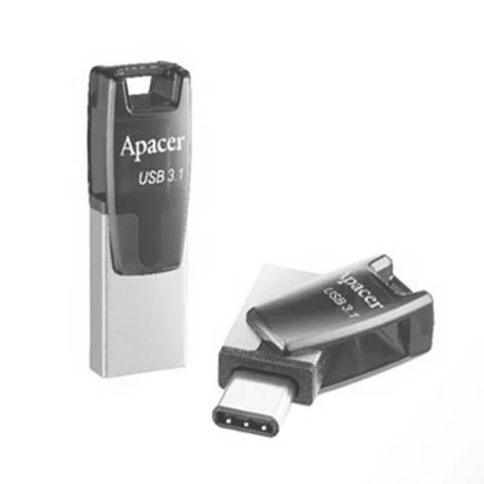 Hauptbild des Produkts Apacer USB flash disk OTG, USB 3.0 (3.2 Gen 1), 64GB, AH180, červený, AP64GAH180R-1, USB