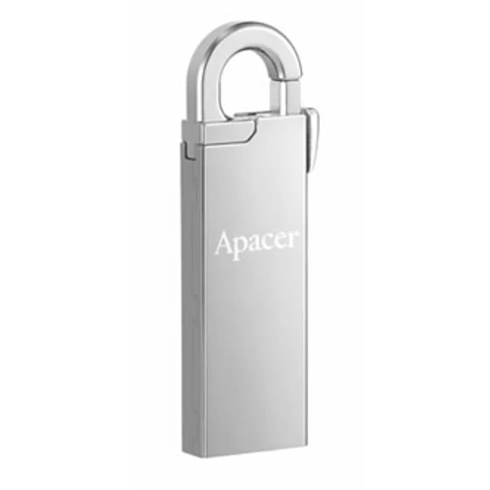 Hauptbild des Produkts Apacer USB flash disk, USB 2.0, 64GB, AH13A, stříbrný, AP64GAH13AS-1, USB A, s karabinkou