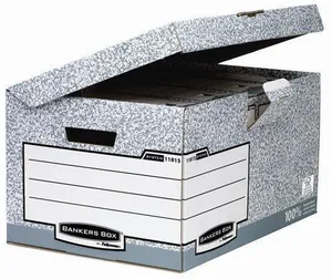 Archivbehälter BANKERS BOX SYSTEM, verschließbarer Deckel, Karton, FELLOWES [10 Stück]