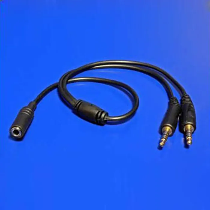 Hauptbild des Produkts Audio Redukce, Jack, Jack (3,5 mm) F (2-pólový)-Jack (3,5mm) 2x M, 0, stereo, černá