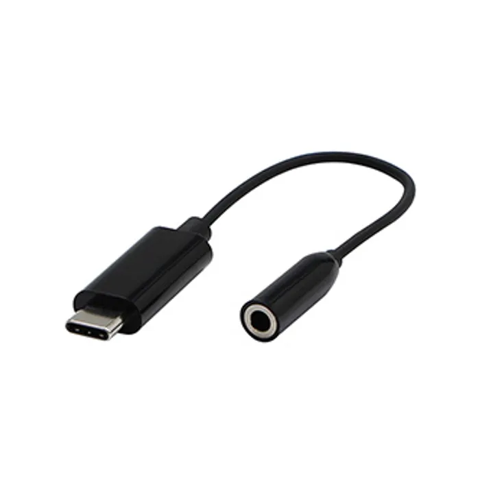 Hauptbild des Produkts Audio Redukce, USB C (3.1) M-Jack (3,5mm) F, 0, stereo, černá