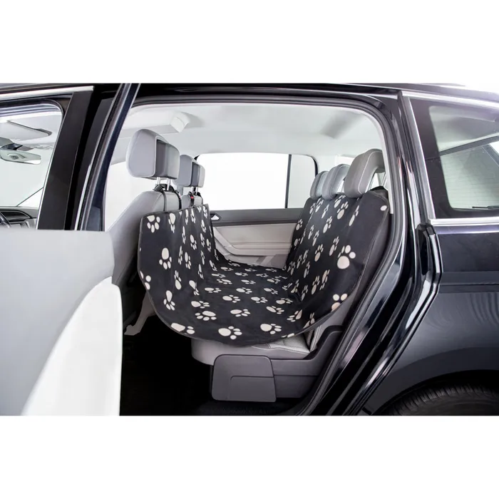 Hauptbild des Produkts Autopotah nylon/flís, černý s béžovými packami 1,40 x 1,45 m