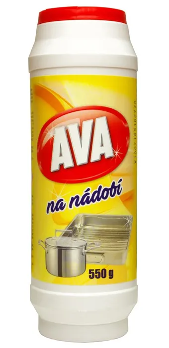 Hauptbild des Produkts Ava Na nádobí čisticí prášek na čištění běžného kuchyňského nádobí 550 g