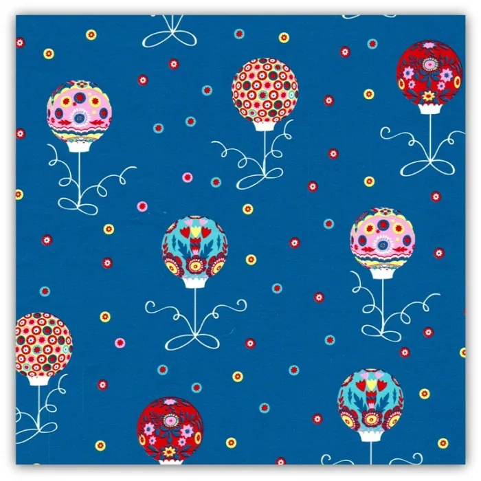 Hauptbild des Produkts Balící papír vánoční 70x100cm modrý-barevné baňky