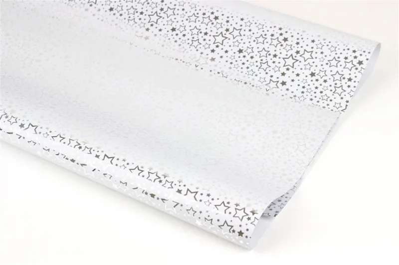 Hauptbild des Produkts Balící papír vánoční metal  70x100cm bílý stříbrná hvězda
