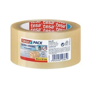 Verpackungsband „Ultra Strong 57176“, transparent, 50 mm x 66 m, TESA [6 Stück]