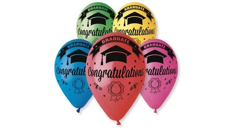 Hauptbild des Produkts Balónek "Congratulations Graduate", 30 cm, mix barev