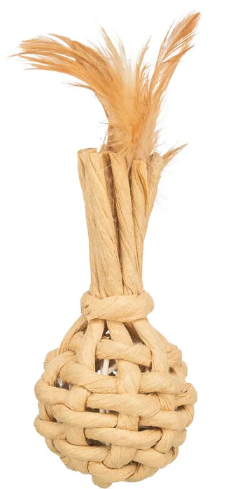 Hauptbild des Produkts Baňka XXL z papírové příze, 15 cm, s rolničkou a peřím