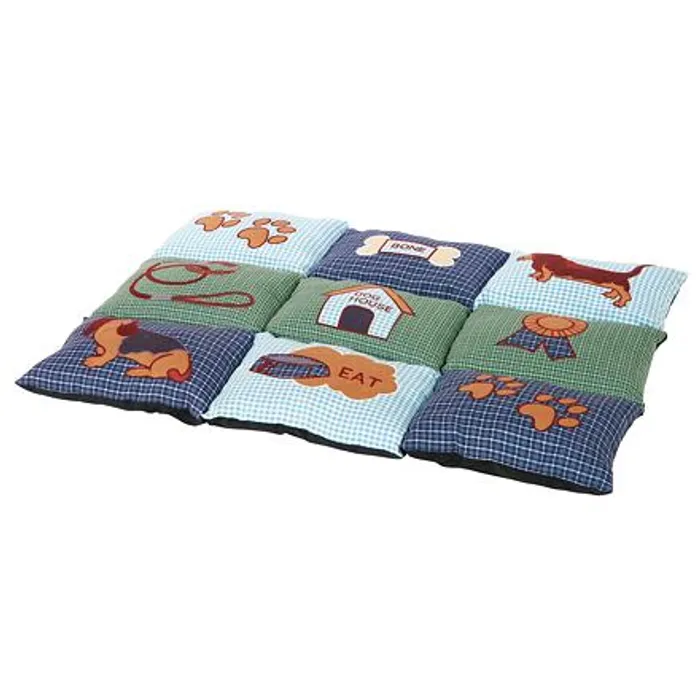 Hauptbild des Produkts Barevná měkká podložka PATCHWORK 80 x 55 cm, protiskluzová, - modro/zelená