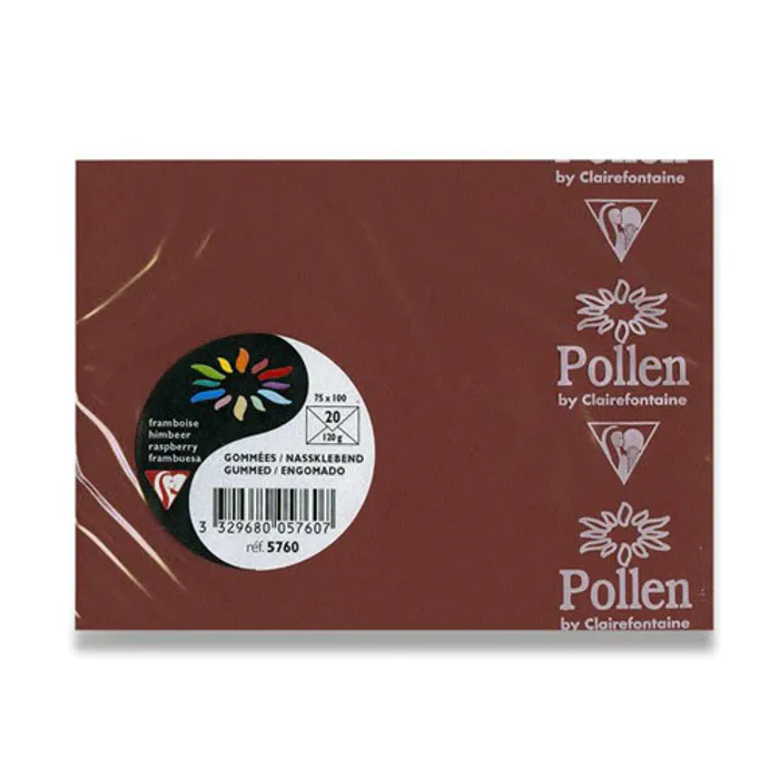 Hauptbild des Produkts Barevná obálka Clairefontaine hnědá, 75 x 100 mm [20 ks]