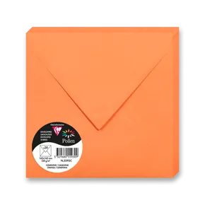 Farbumschlag Clairefontaine orange, 165 × 165 mm [20 Stück]