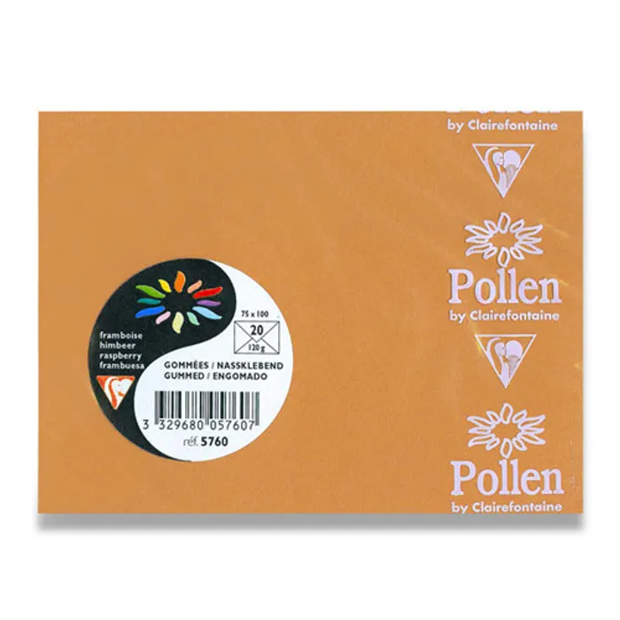 Hauptbild des Produkts Barevná obálka Clairefontaine oranžová, 75 x 100 mm [20 ks]
