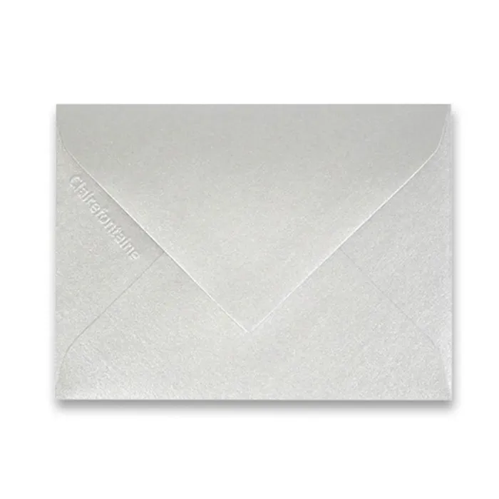 Hauptbild des Produkts Barevná obálka Clairefontaine stříbrná, 75 x 100 mm [20 ks]