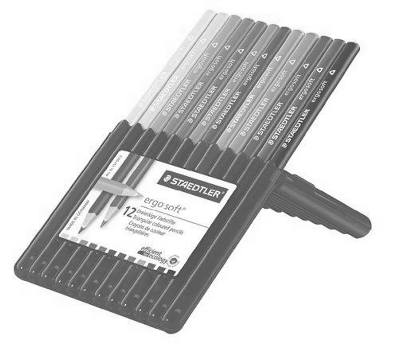 Hauptbild des Produkts Barevné pastelky "Ergo Soft STAEDTLER Box", 12 barev, trojhranná, STAEDTLER