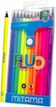 NEON-Farbkreide, 12 Farben, rund, MITAMA 62826