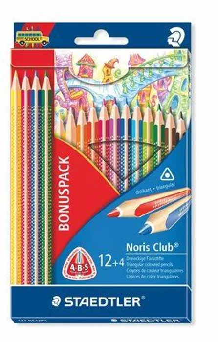 Hauptbild des Produkts Barevné pastelky "Noris Club", 12+4 barev, trojhranná, STAEDTLER