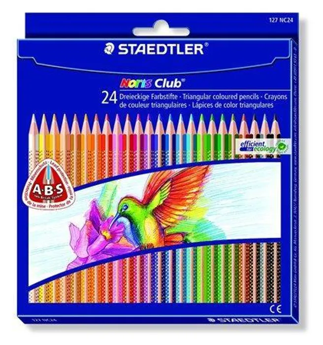 Hauptbild des Produkts Barevné pastelky "Noris Club", sada, 24 barev, trojhranná, STAEDTLER