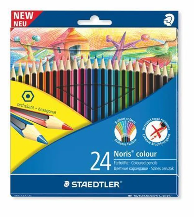 Hauptbild des Produkts Barevné pastelky "Noris Colour", 24 barev, šestihranné, STAEDTLER