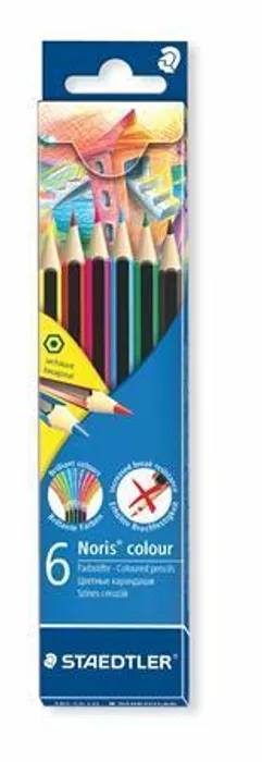 Hauptbild des Produkts Barevné pastelky "Noris Colour", 6 barev, šestihranné, STAEDTLER