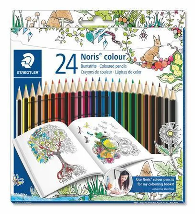 Hauptbild des Produkts Barevné pastelky "Noris Colour", Johanna Basford lim. edice, sada, šestihranná, STAEDTLER