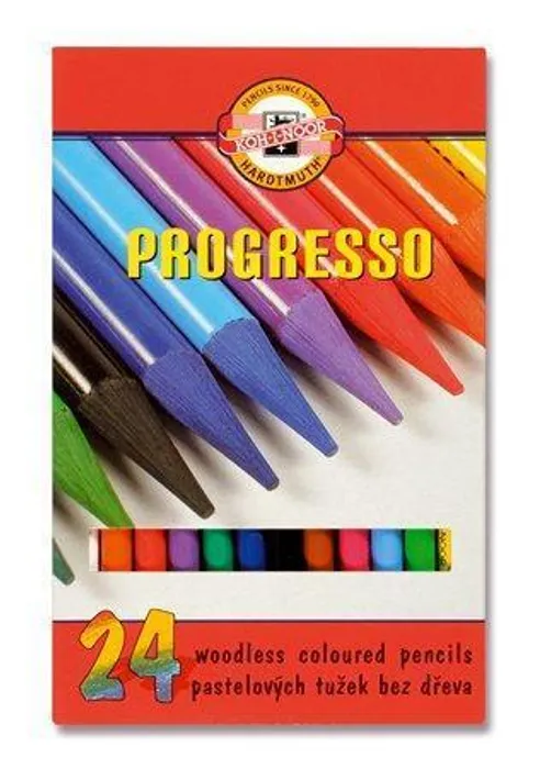 Hauptbild des Produkts Barevné pastelky "Progresso 8758/24", 24ks, bez dřeva, KOH-I-NOOR