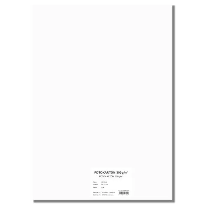 Hauptbild des Produkts Barevný karton EXTRA 300g 50x70cm bílý [10 listů]