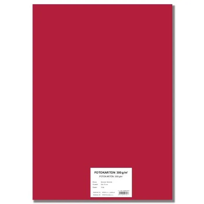 Hauptbild des Produkts Barevný karton EXTRA 300g 50x70cm červený [10 listů]