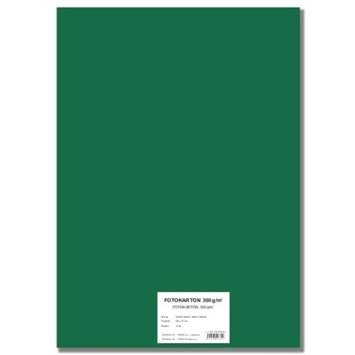 Hauptbild des Produkts Barevný karton EXTRA 300g 50x70cm tmavě zelený [10 listů]