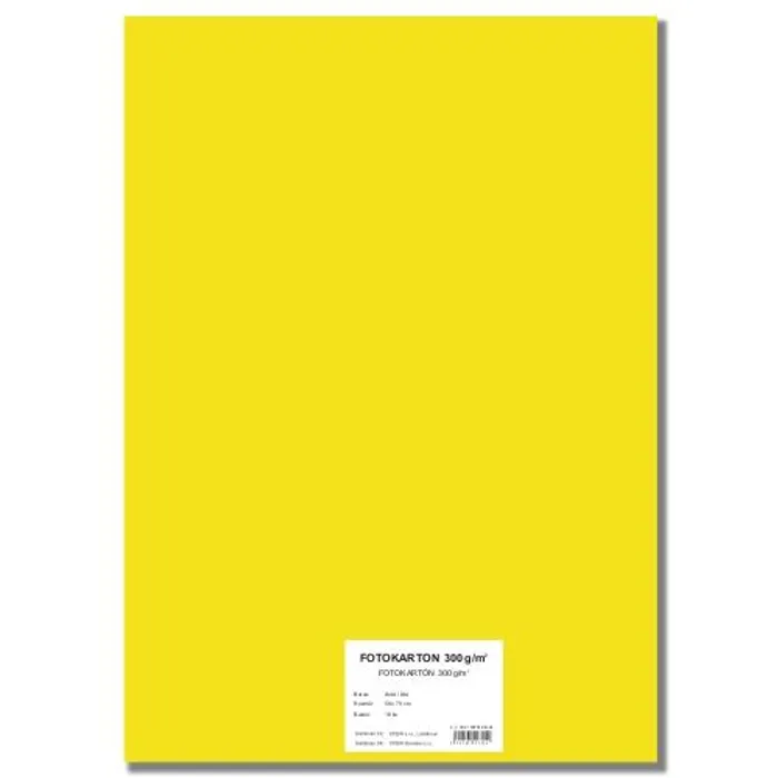 Hauptbild des Produkts Barevný karton EXTRA 300g 50x70cm žlutý [10 listů]