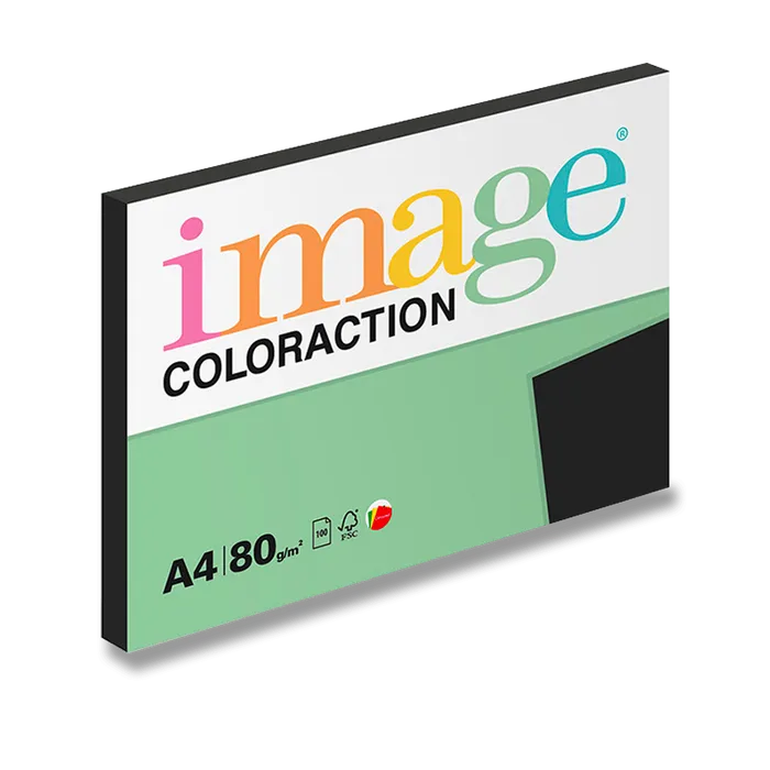 Hauptbild des Produkts Barevný papír Image Coloraction 80 g, 100 listů, černý