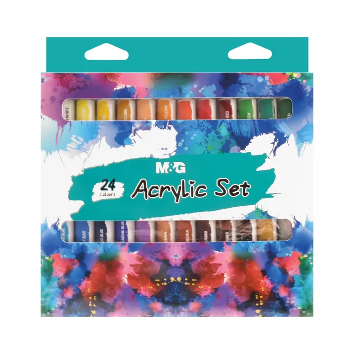 Hauptbild des Produkts Barvy akrylové M&G 12 ml - sada 24 ks