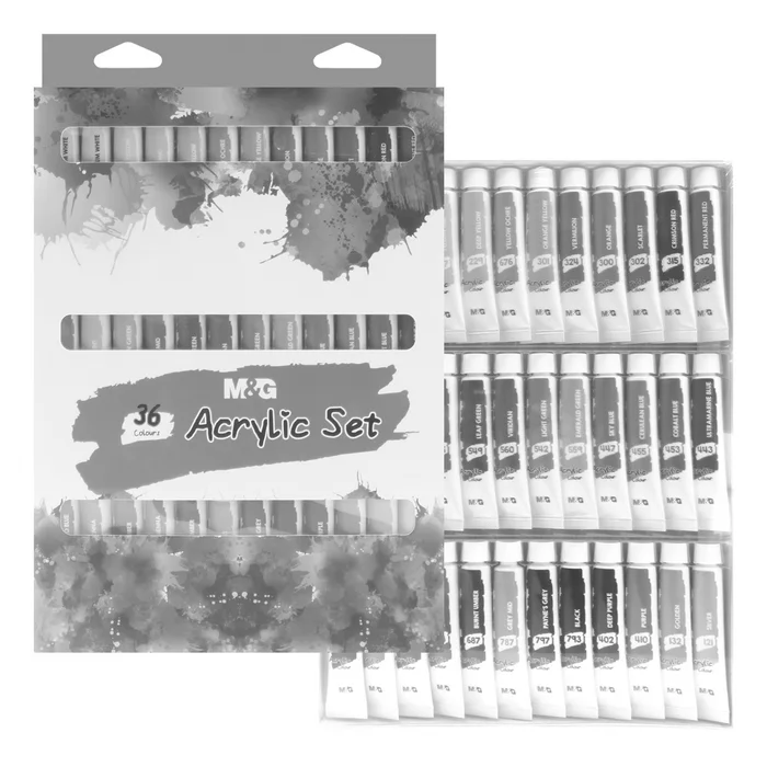 Hauptbild des Produkts Barvy akrylové M&G 12 ml - sada 36 ks