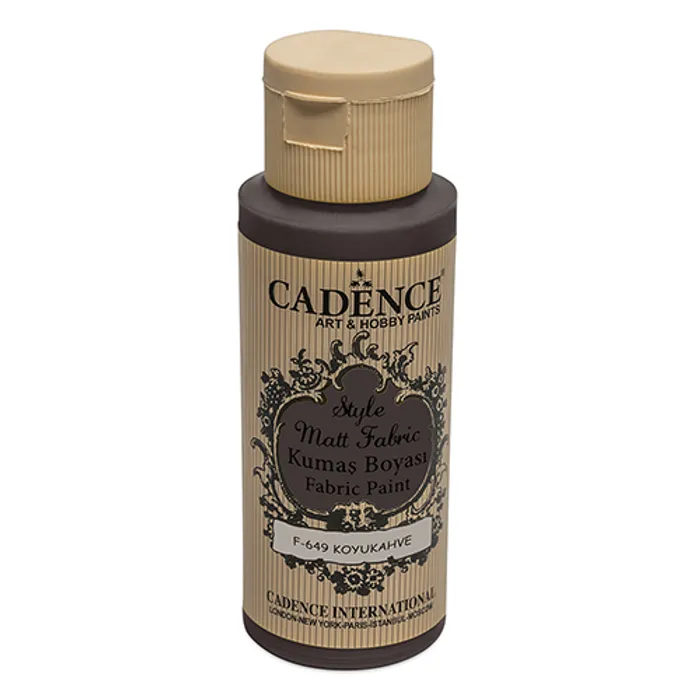 Hauptbild des Produkts Barvy na textil Cadence Style Matt tm. hnědá, 59 ml