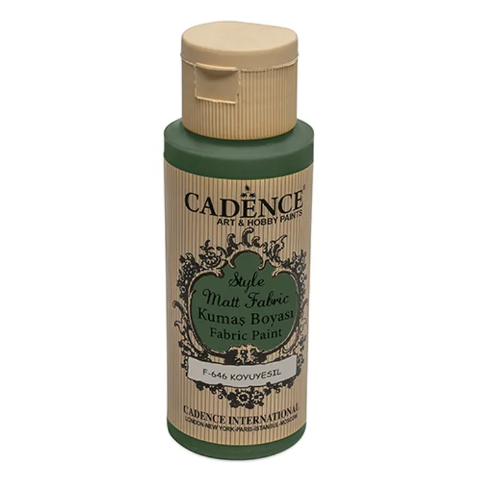 Hauptbild des Produkts Barvy na textil Cadence Style Matt tm. zelená, 59 ml