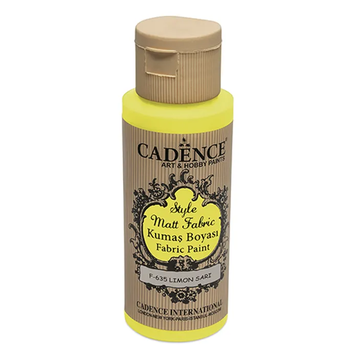Hauptbild des Produkts Barvy na textil Cadence Style Matt žlutá, 59 ml