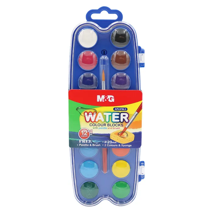 Hauptbild des Produkts Barvy vodové M&G mini (23 mm) - 14 barev + štetec
