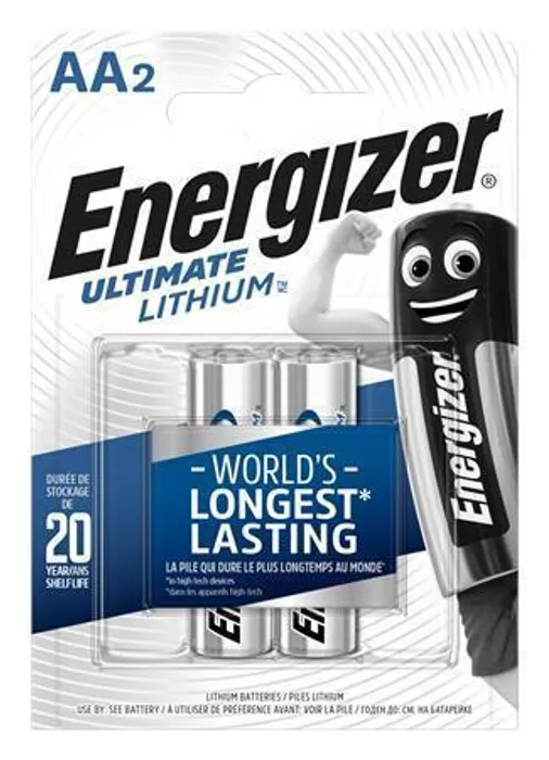 Hauptbild des Produkts Baterie, AA (tužková), 2 ks, lithiová, ENERGIZER "Ultimate Lithium"