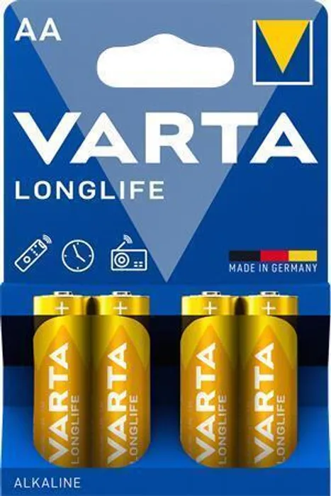 Hauptbild des Produkts Baterie, AA (tužková), 4 ks, VARTA "Longlife Extra"