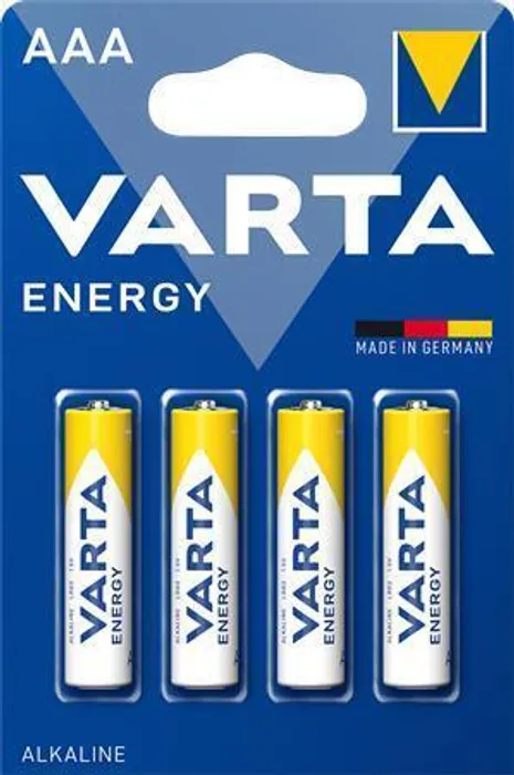 Hauptbild des Produkts Baterie, AAA (mikrotužková), 4 ks v balení, VARTA "Energy"