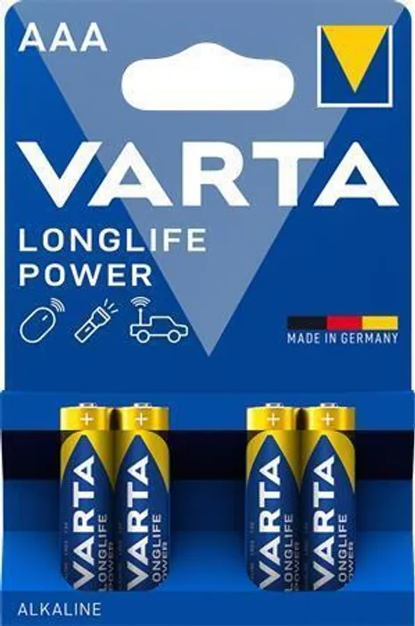 Hauptbild des Produkts Baterie, AAA (mikrotužková), 4 ks v balení, VARTA "High Energy"