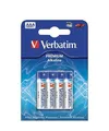 Batterie, AAA (Mikrostift), 4 Stück pro Packung, VERBATIM