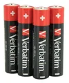 Batterie, AAA (Mikrostift), 4 Stück pro Packung, VERBATIM