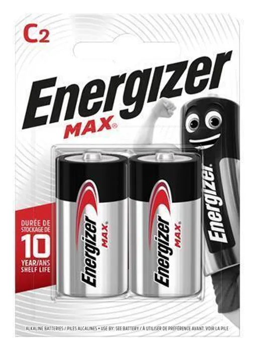 Hauptbild des Produkts Baterie, C (malý monočlánek), 2 ks, ENERGIZER "Max"